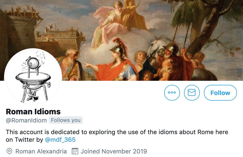 Roman Idioms Twitter bot