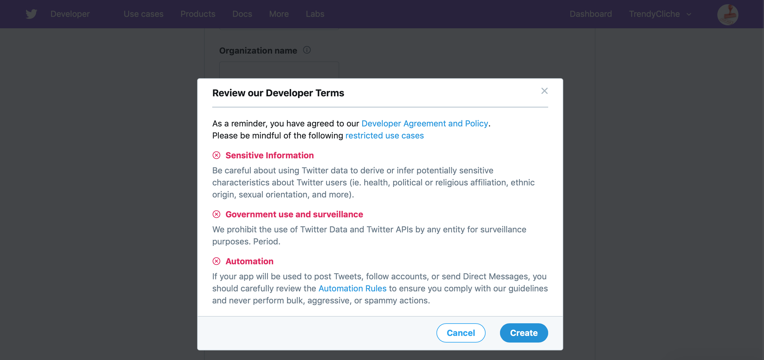 Twitter bot development